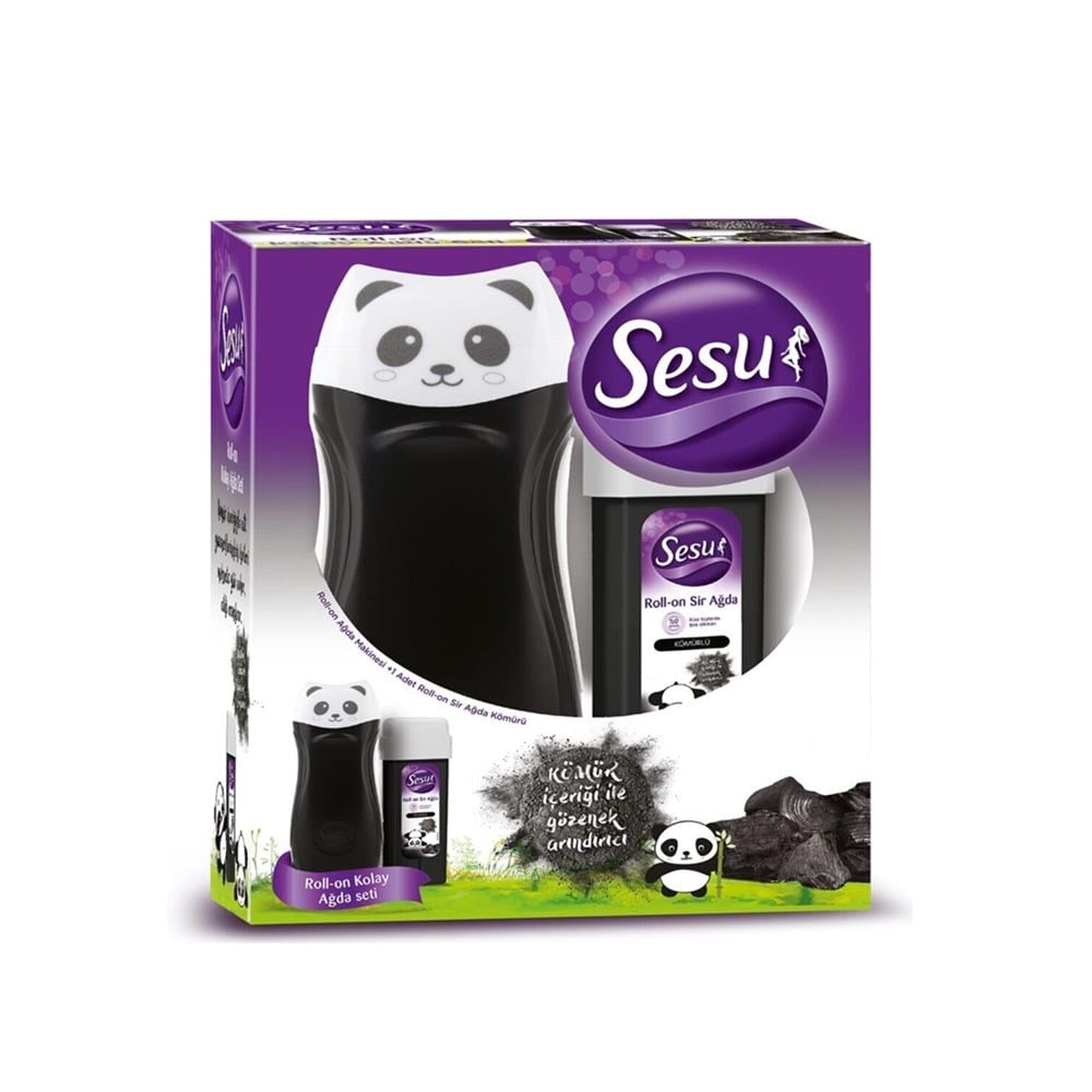 Sesu Roll-on Ağda Seti Kömürlü