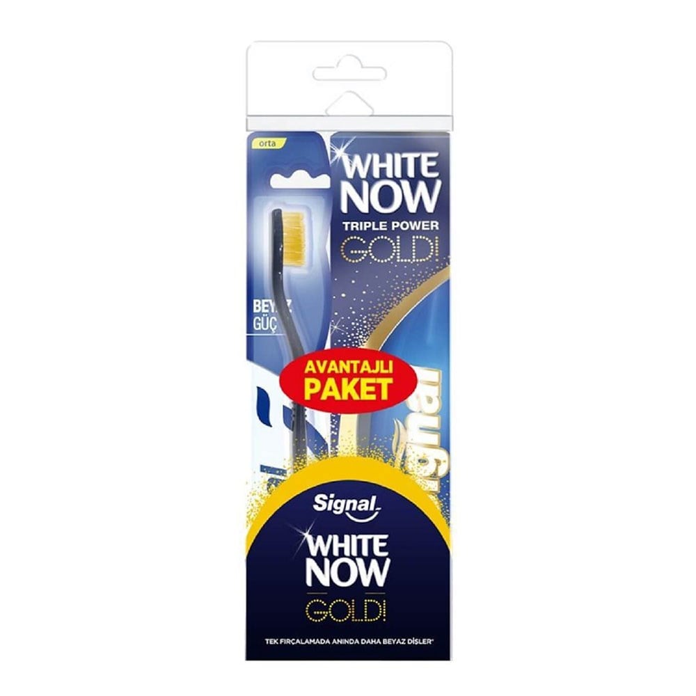 Signal 75 Ml White Now Gold + Diş Fırçası Beyaz Güç