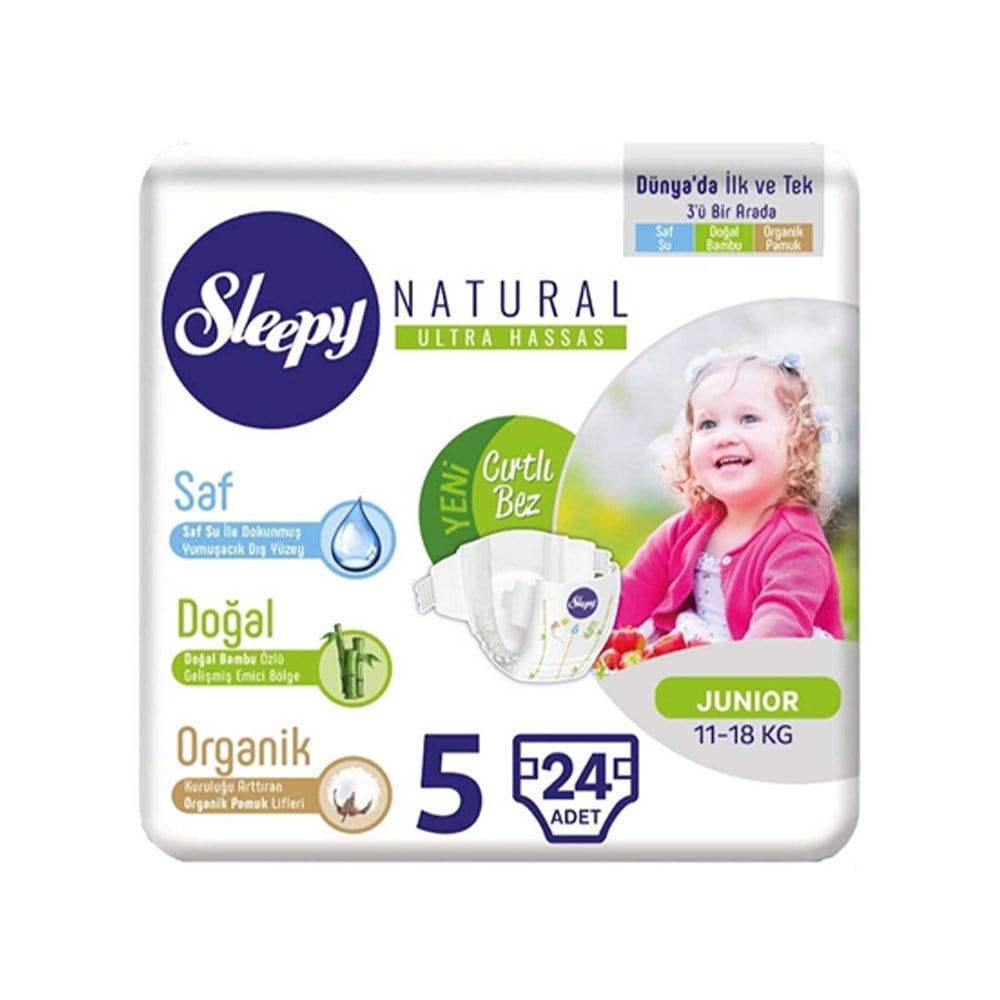 Sleepy Çocuk Bezi Jumbo Paket 5 (11-18 Kg) 24 Adet