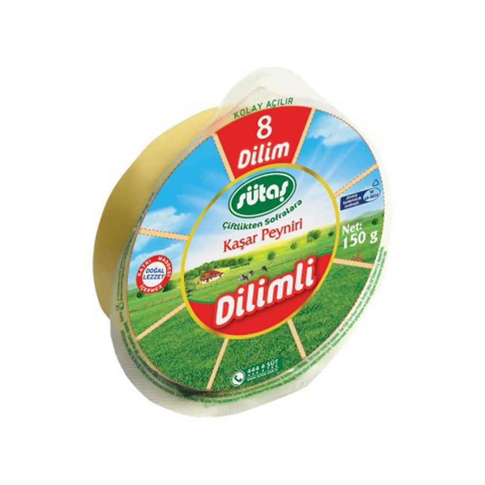 Sütaş Kaşar 150 Gr 8 Dilimli