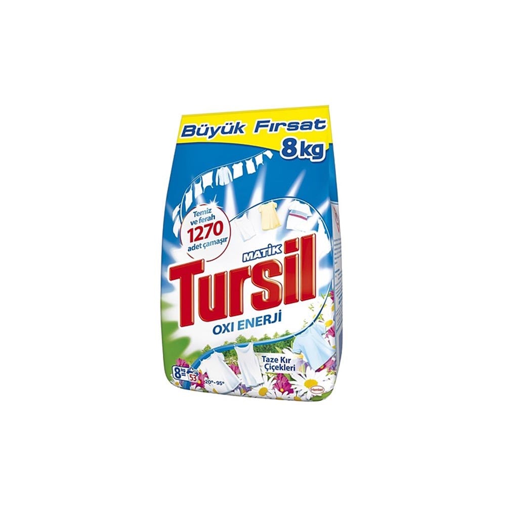 Tursil Matik 8 Kg Teze Kır Çiçekleri Bg