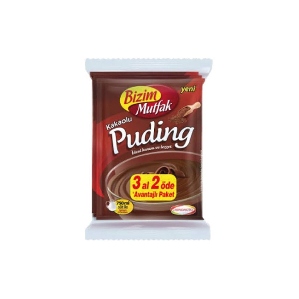 Ülker Bizim Puding 3al 2öde Kakaolu 450 Gr