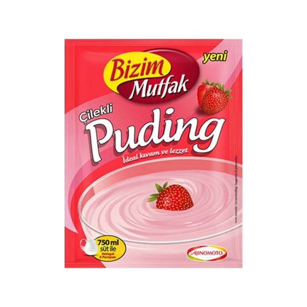 Ülker Bizim Toz Puding 125 Gr Çilekli