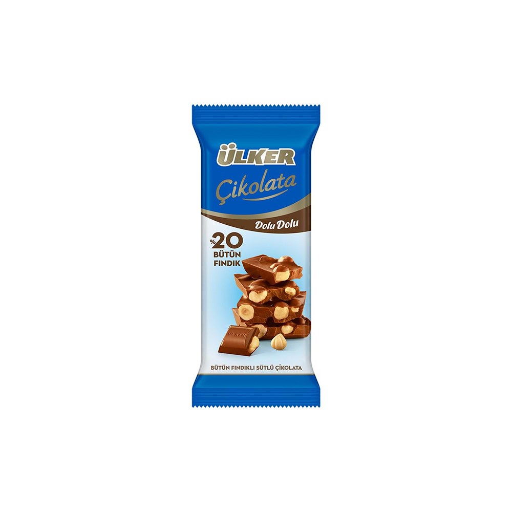 Ülker Çik.tablet 50 Gr Dolu Dolu %20 Bütün Fındık