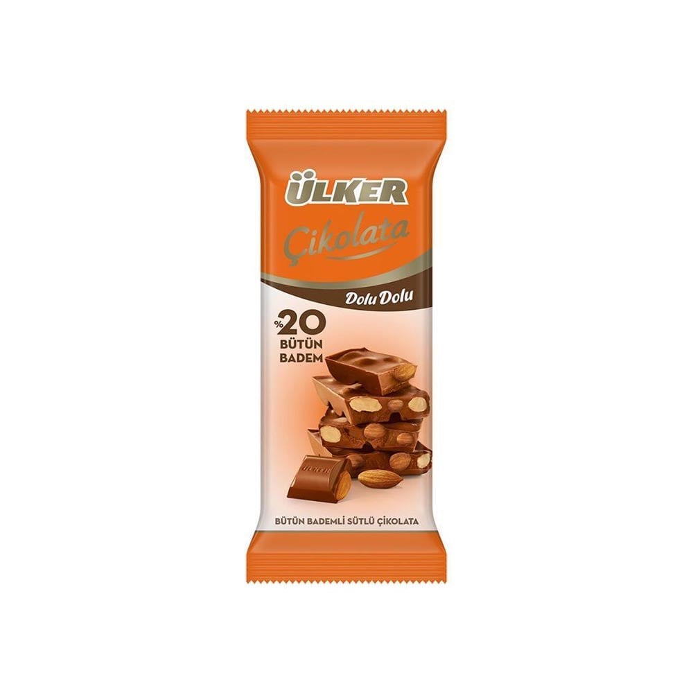 Ülker Çik.tablet 50 Gr Dolu Dolu %20 Bütün Badem