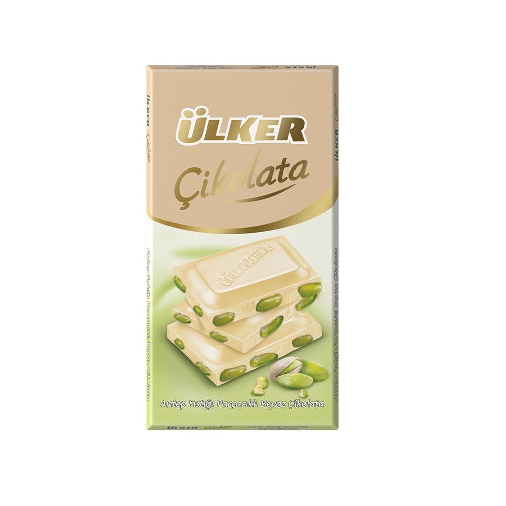 Ülker Çik.tablet 77 Gr Fıs.parçalı Beyaz Çik.