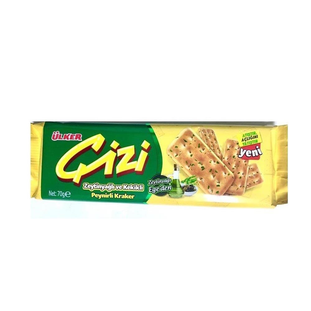 Ülker Çizi Kraker Z.yağlı Kekikli Peynirli 70 Gr