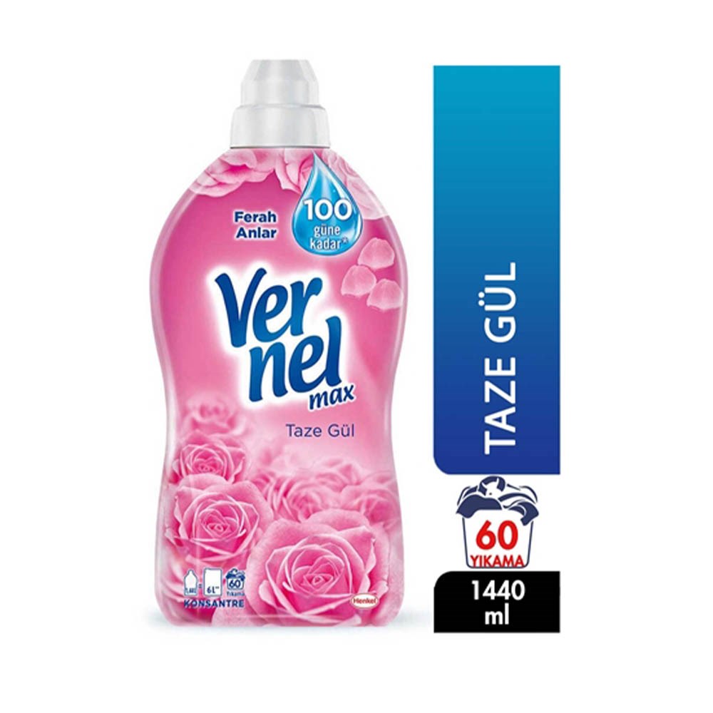 Vernel Max 1,44 Lt 60 Yıkama Taze Gül