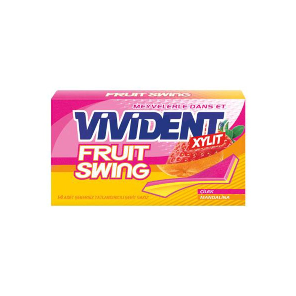 Vivident Sakız Cüzdan 26 Gr Çilek Mandalina