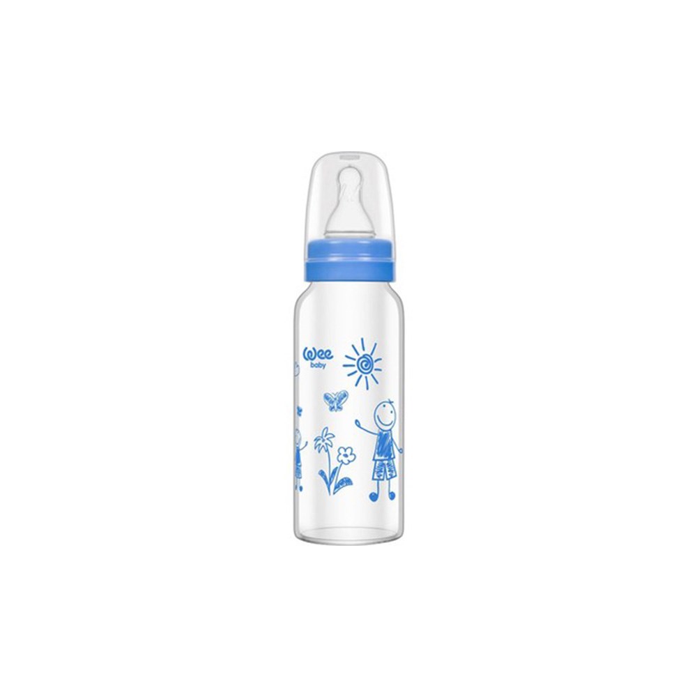 W.baby Isıya Dayanıklı Cam Biberon 180 Ml Kod:771