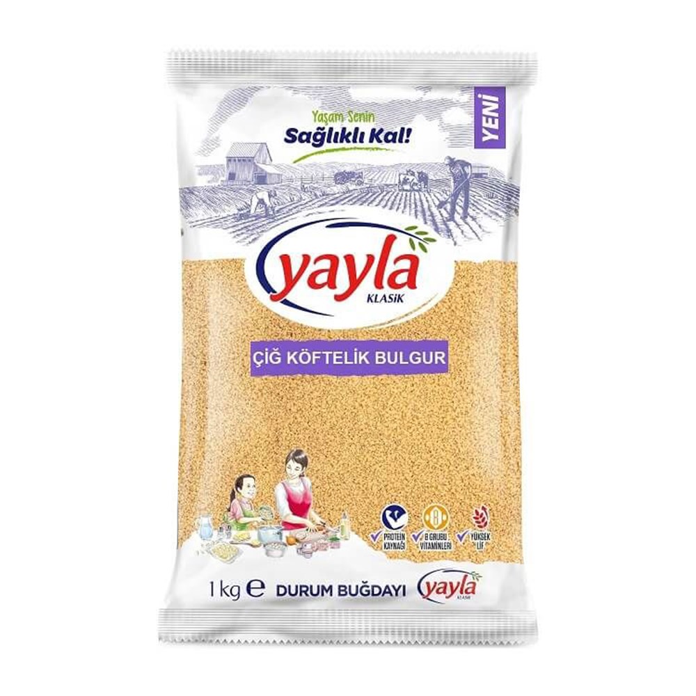 Yayla Bulgur 1 Kg Çiğ Köftelik