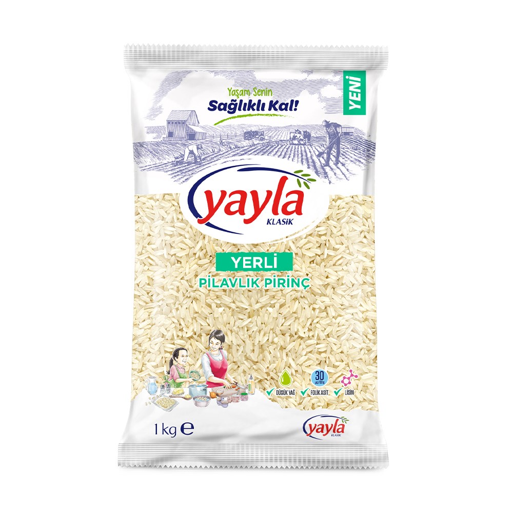 Yayla Pirinç 1 Kg Yerli Pilavlık
