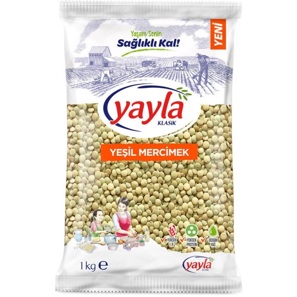 Yayla Yeşil Mercimek 1 Kg