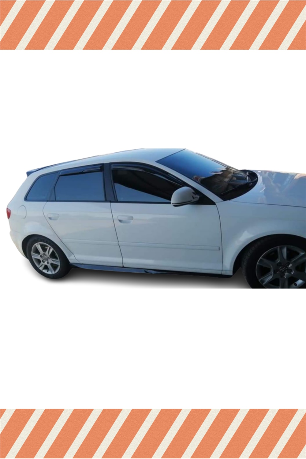 Audi A3 Hb 2003-2013  Modellerine Özel 4Lü Mügen  Cam Rüzgarlığı