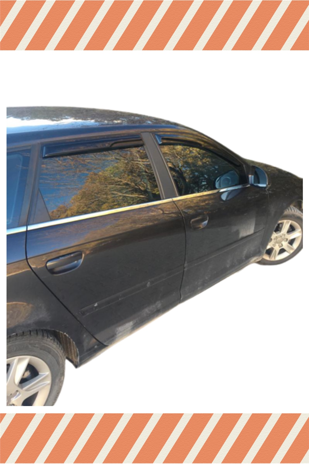 Audi A3 Hb 2003-2013  Modellerine Özel 4Lü Mügen  Cam Rüzgarlığı