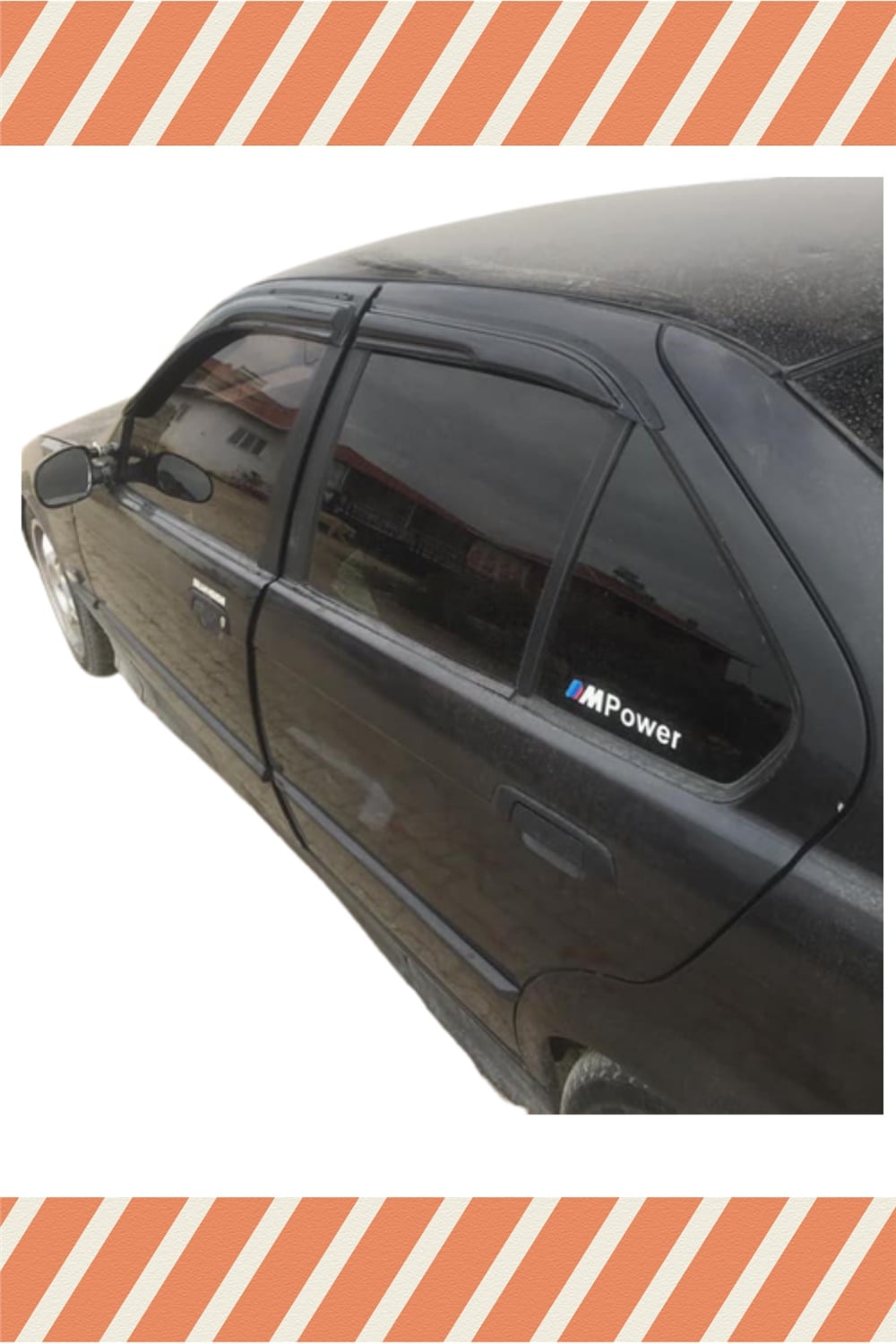 Bmw E36 1990-2000 Modellerine Özel 4Lü Mügen  Cam Rüzgarlığı