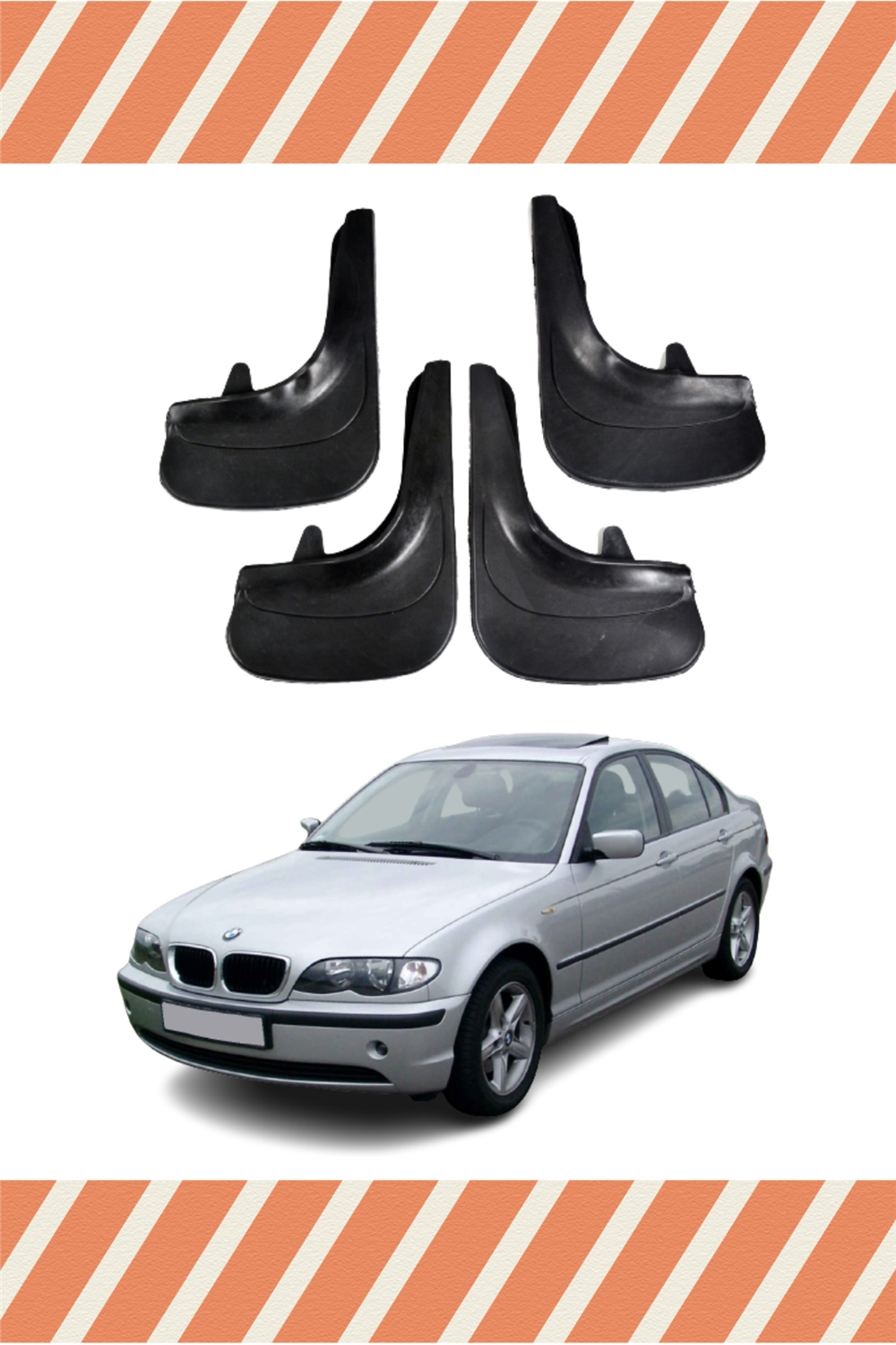 Bmw E46 Uyumlu 4Lü Tozluk Çamurluk Paçalık