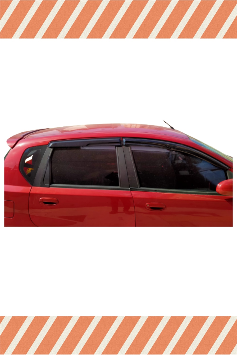 Chevrolet  Aveo Hb 2006-2011  Modellerine Özel 4Lü Mügen  Cam Rüzgarlığı