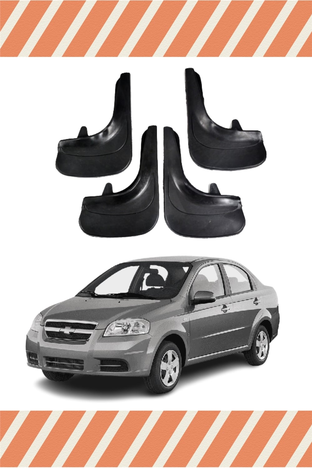 Chevrolet Aveo Sedan 2005-2011 4Lü Tozluk Çamurluk Paçalık