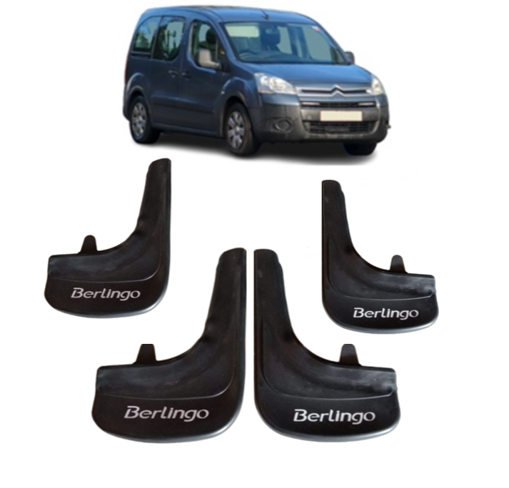 Citroen Berlingo 2008-2018 4Lü Berlingo yazılı Tozluk Çamurluk Paçalık