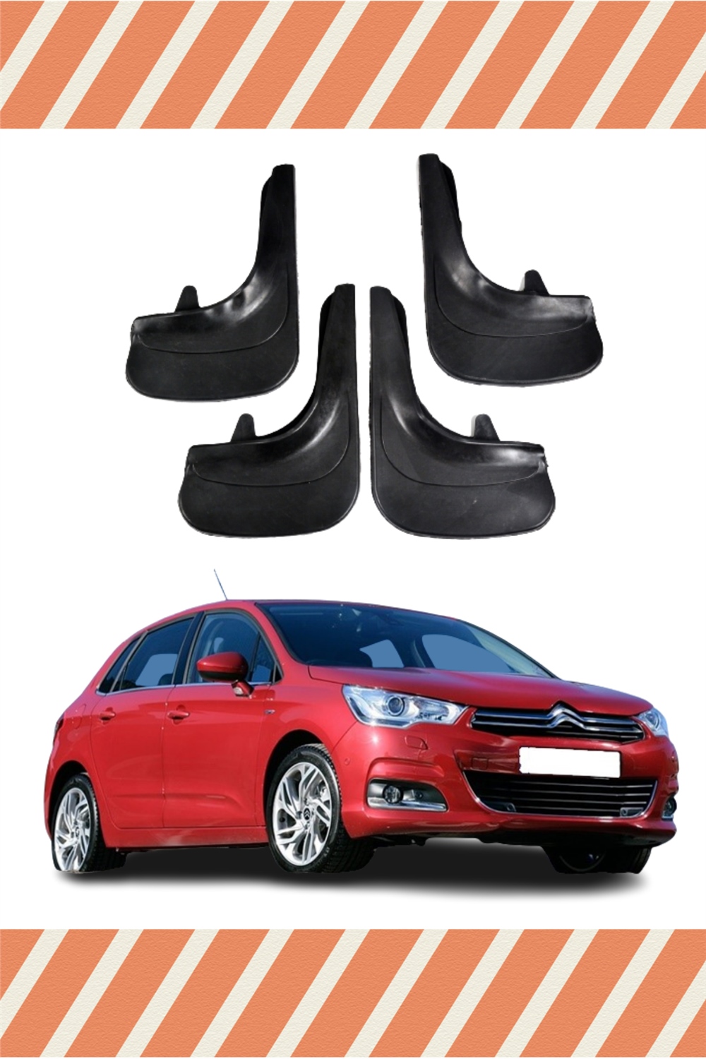 Citroen C4 11 Ve Sonrası 4Lü Tozluk Çamurluk Paçalık