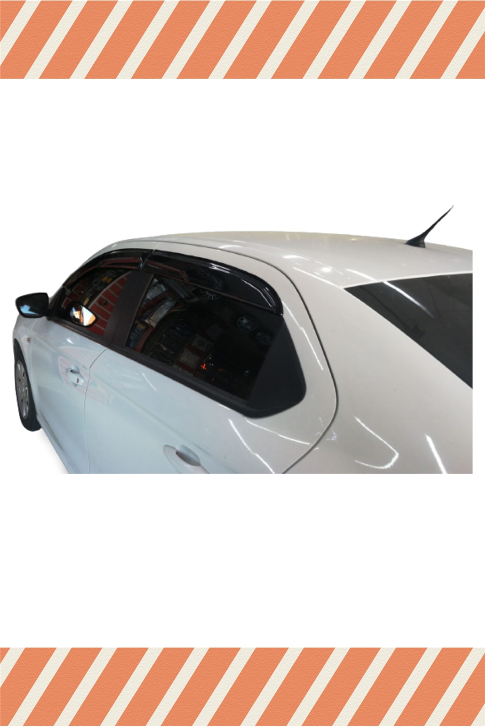 Citroen Eylese Tüm Modellerine Özel 4Lü Mügen Tip Cam Rüzgarlığı