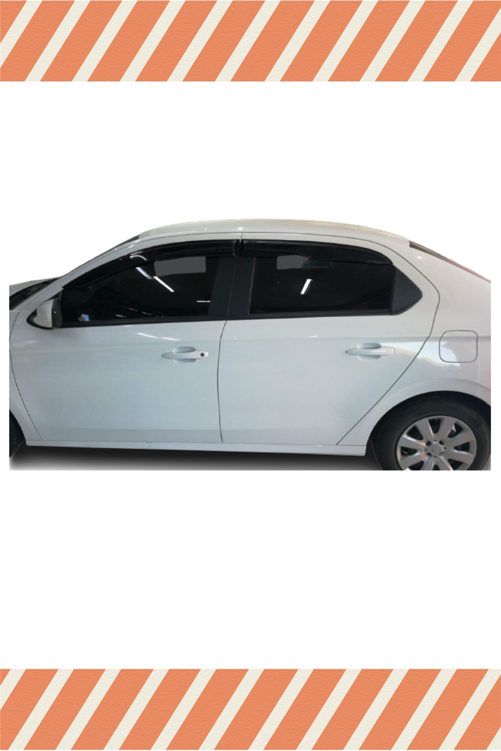 Citroen Eylese Tüm Modellerine Özel 4Lü Mügen Tip Cam Rüzgarlığı