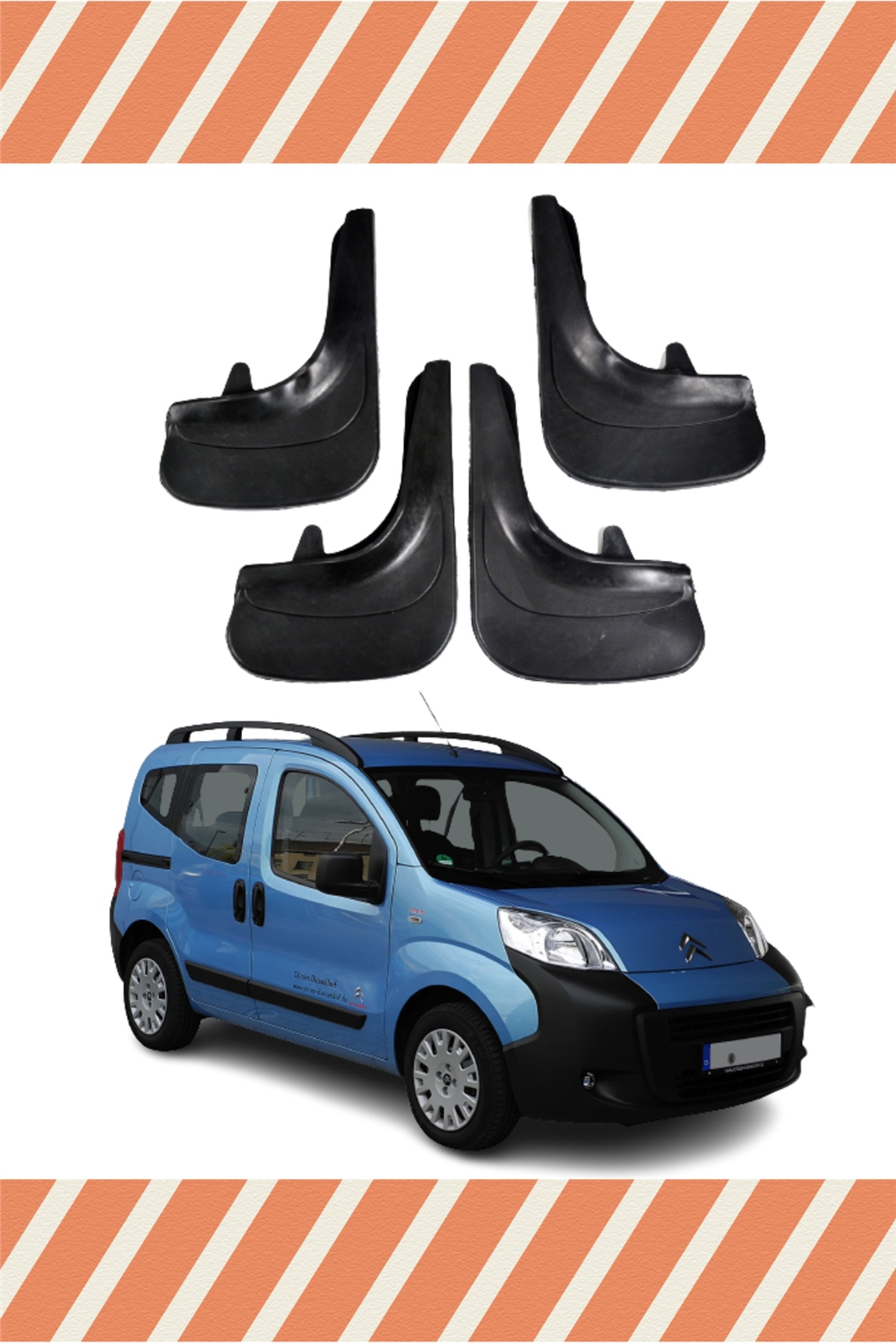 Citroen Nemo 4Lü Tozluk Çamurluk Paçalık