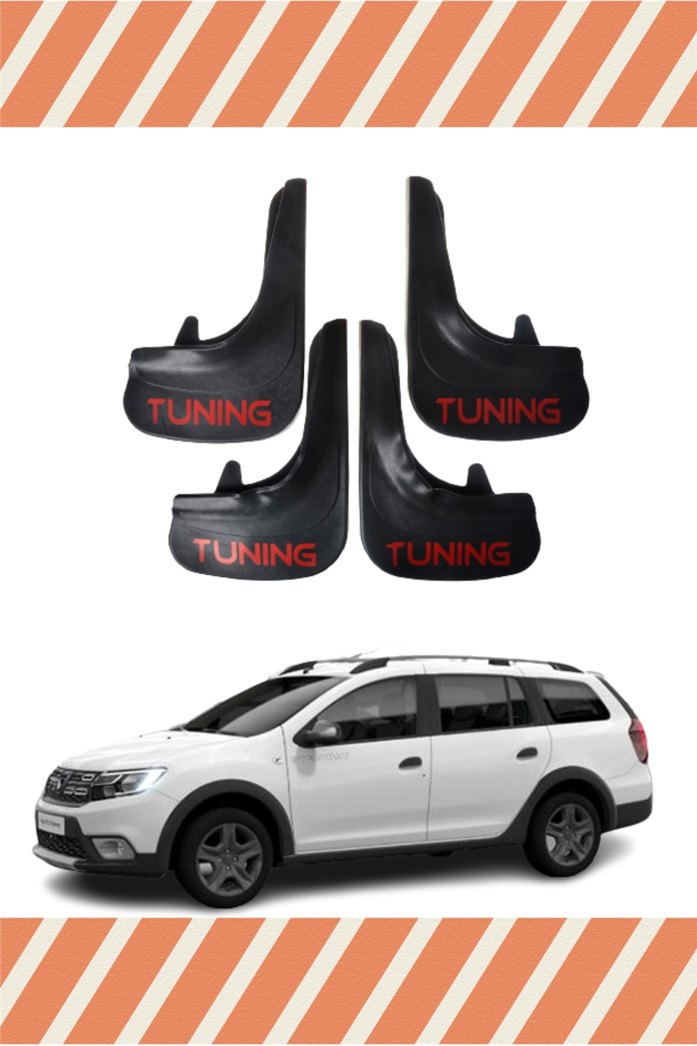 Dacia Logan Mcv Tüm Kasalar Tunıng Yazılı 4Lü Tozluk Çamurluk Paçalık