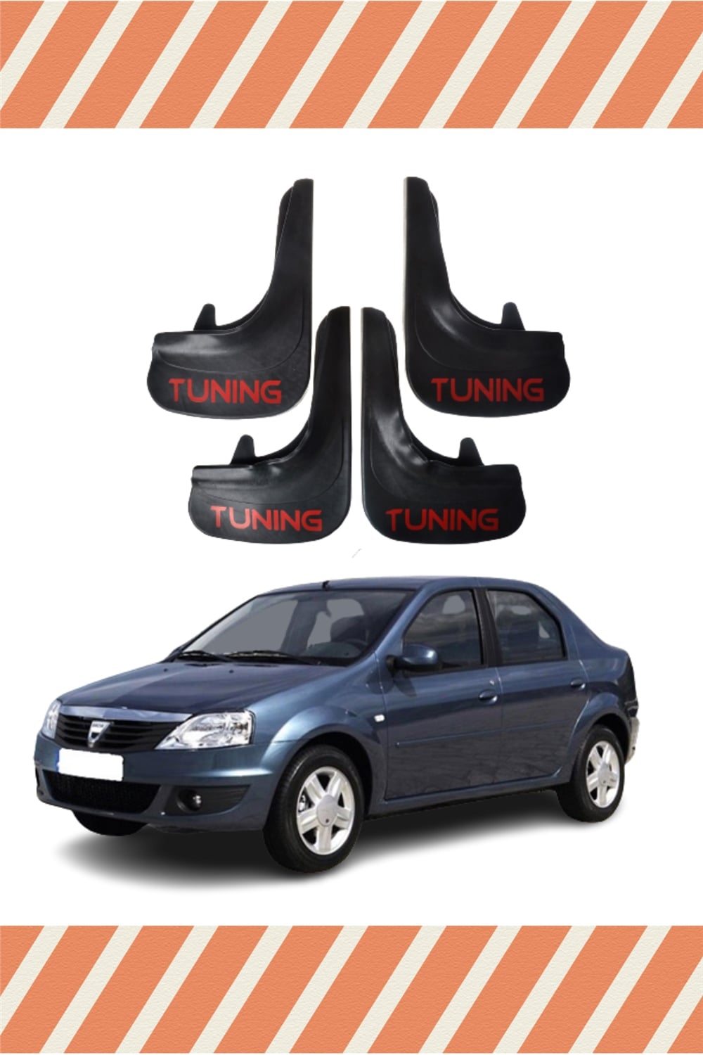 Dacia Logan Sd 2006-2011 Tunıng Yazılı 4Lü Tozluk Çamurluk Paçalık