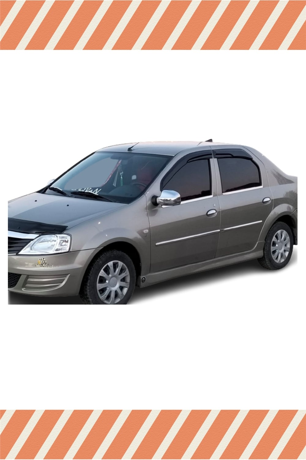 Dacıa  Logan Sedan 2004-2012 Modellerine Özel 4Lü Mügen Tip Cam Rüzgarlığı