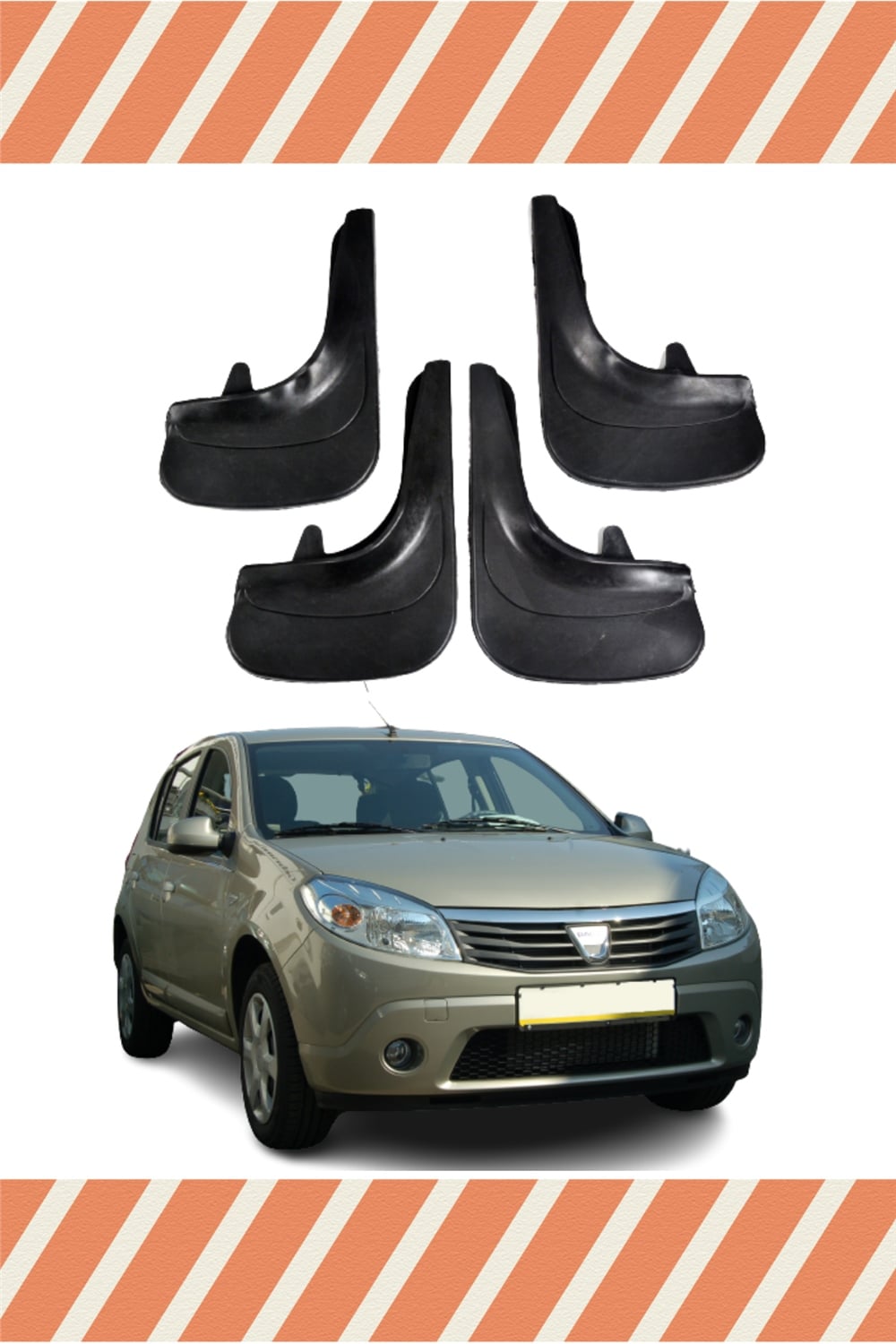 Dacia Sandero 2007-2012 4Lü Tozluk Çamurluk Paçalık