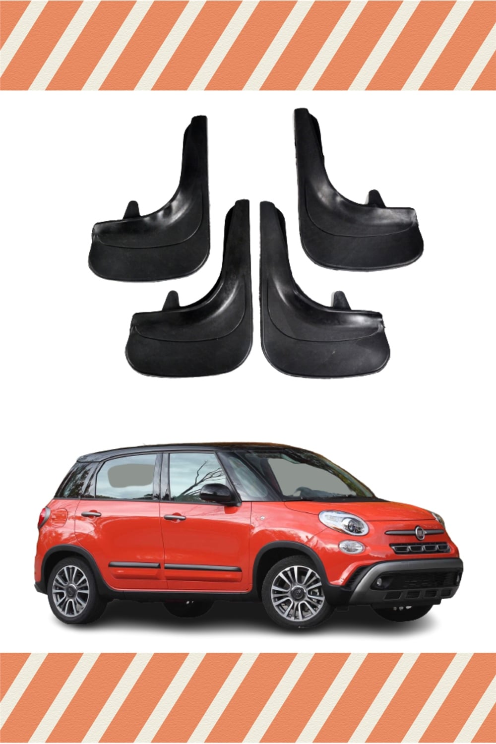 Fiat 500L 4Lü Tozluk Çamurluk Paçalık 