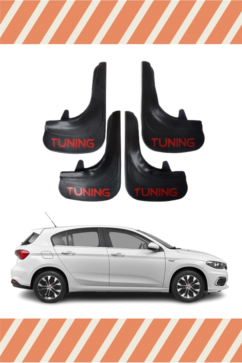 Fiat Egea Hb Tüm Kasalar Tunıng Yazılı 4Lü Tozluk Çamurluk Paçalık 