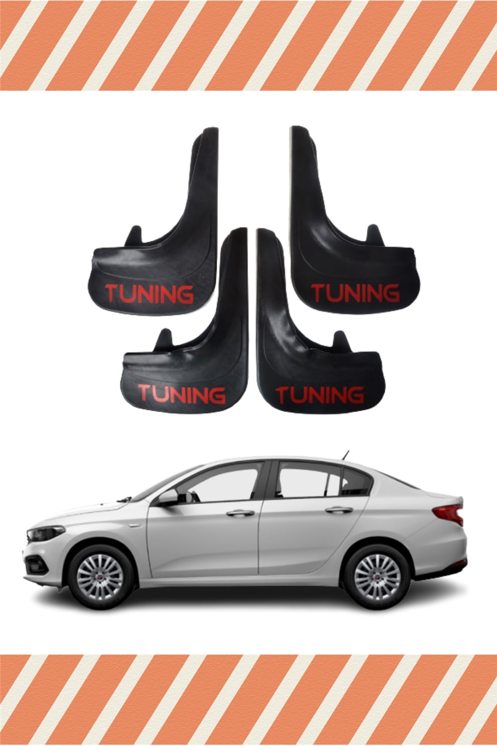 Fiat Egea Sd Tüm Kasalar  Tunıng Yazılı 4Lü Tozluk Çamurluk Paçalık 