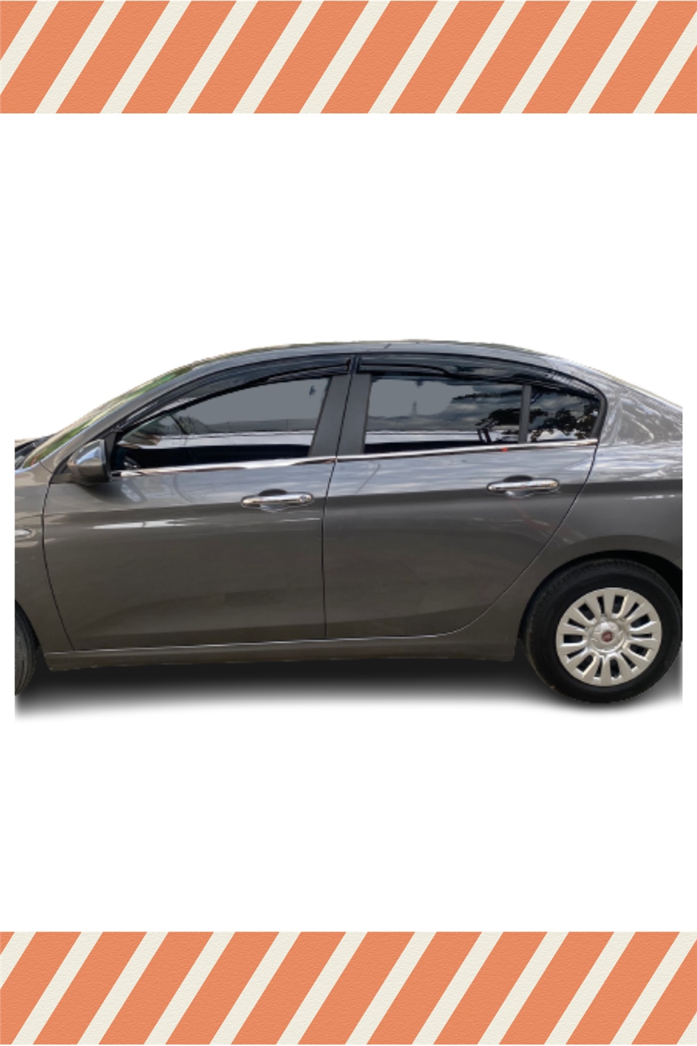 Fıat Egea Sedan Tüm  Modellerine Özel 4Lü Mügen Tip Cam Rüzgarlığı