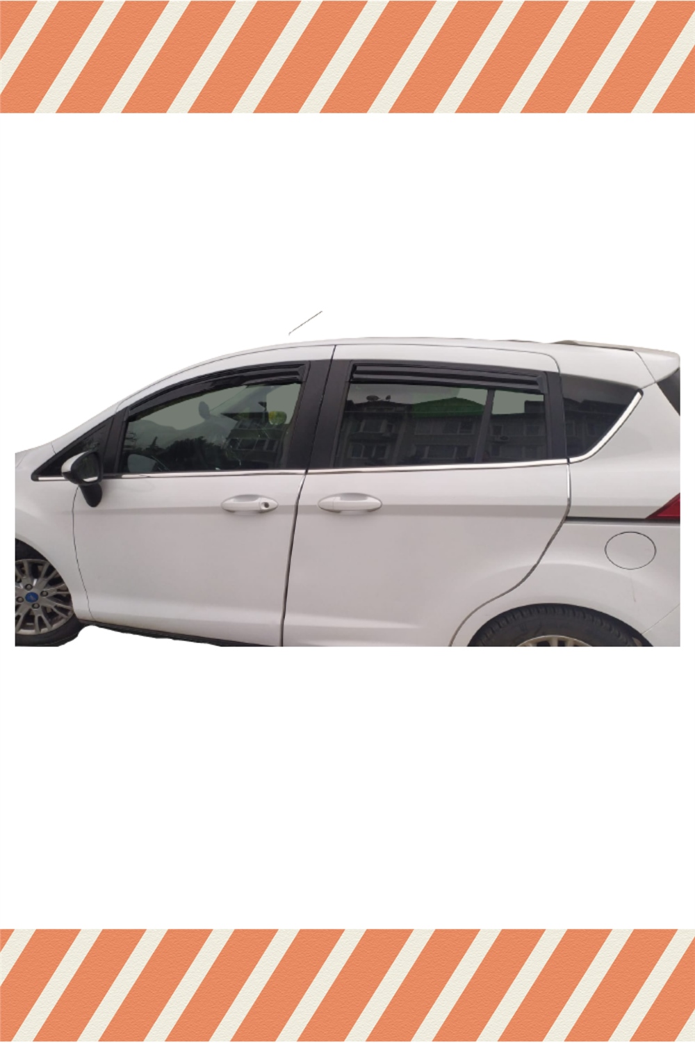 Ford B-Max Tüm  Modellerine Özel 4Lü Mügen Tip Cam Rüzgarlığı