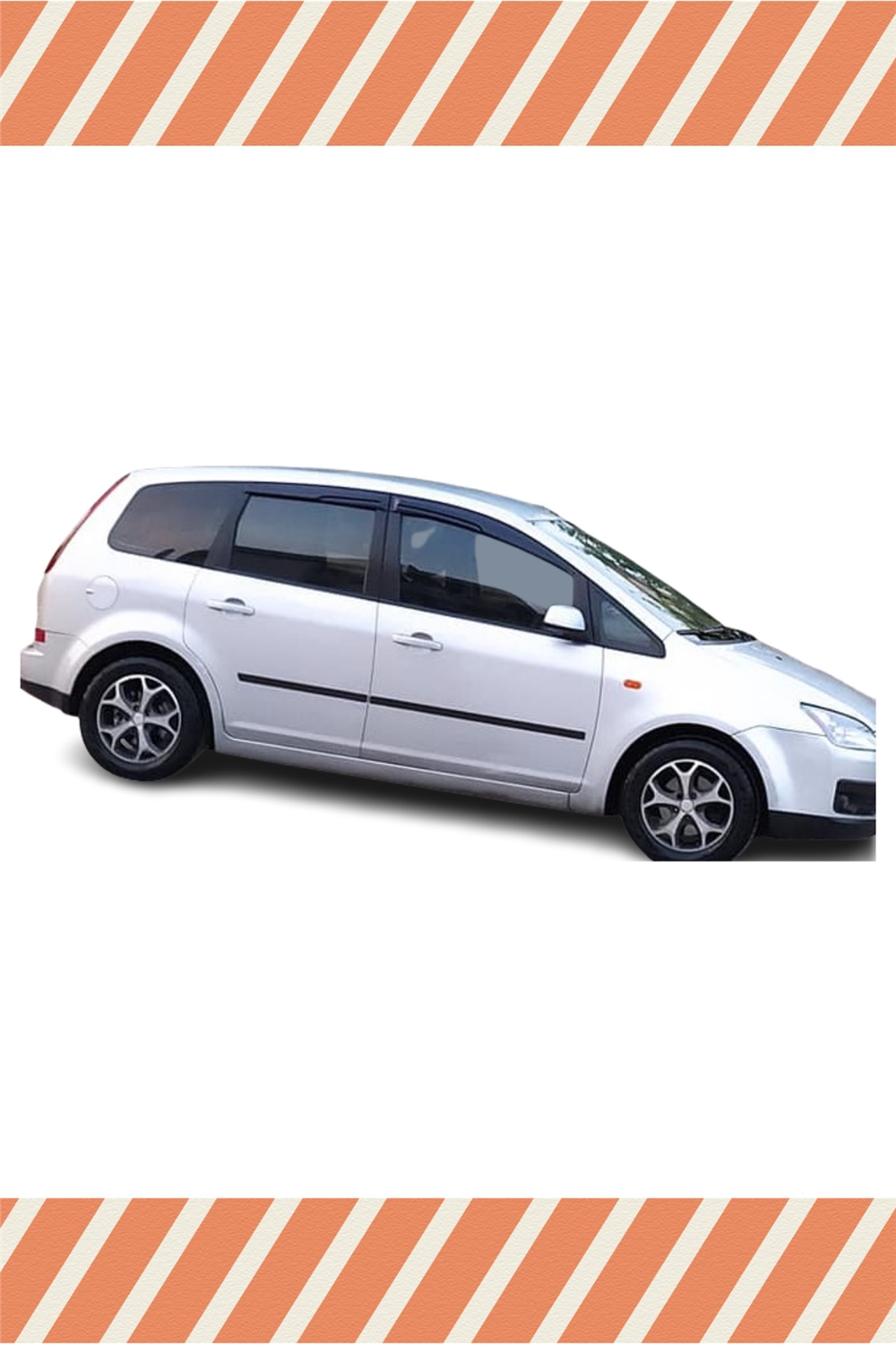 Ford C-Max 2003-2010 Modellerine Özel 4Lü Mügen Tip Cam Rüzgarlığı