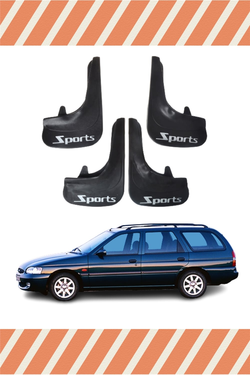 Ford Escort Stw Tüm Kasalar  Sports Yazılı 4Lü Tozluk Çamurluk Paçalık    