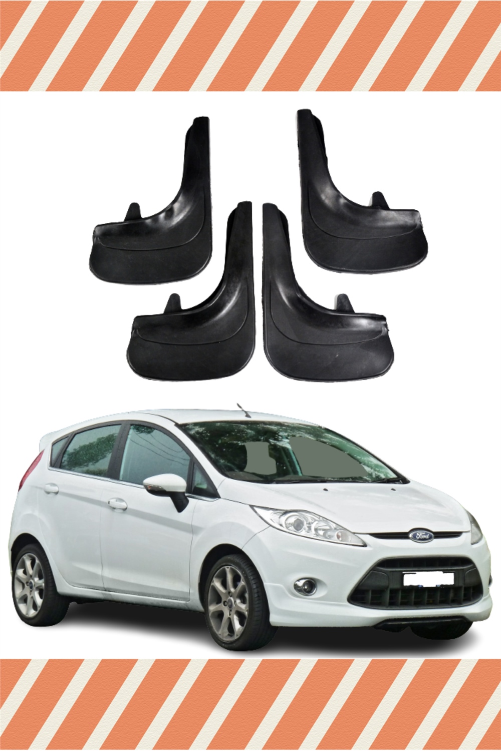 Ford Fiesta 2010-2017 4Lü Tozluk Çamurluk Paçalık    