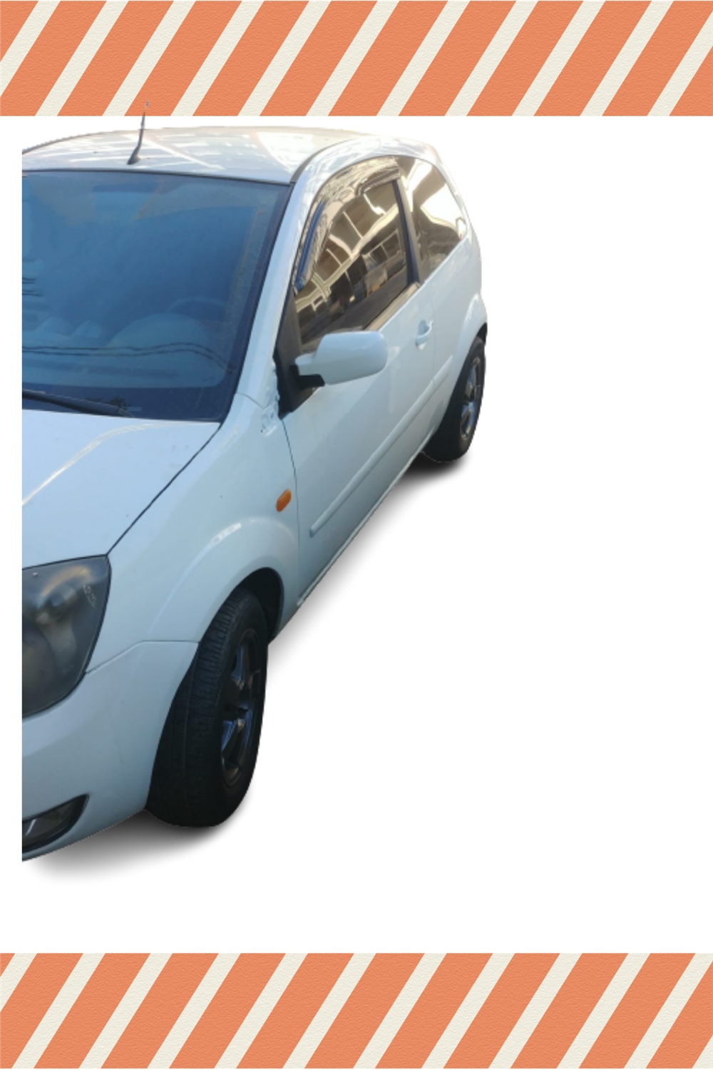 Ford Fiesta Van 2005 Ve Sonrası Modellerine Özel 2Li Mügen Tip Cam Rüzgarlığı