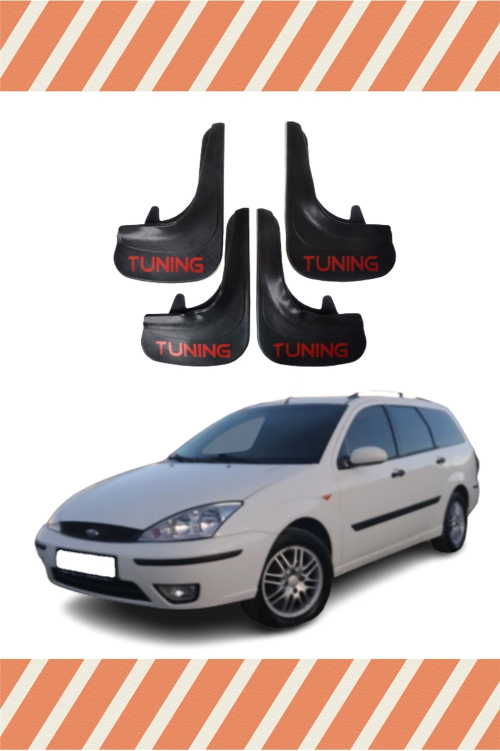 Ford Focus 1 Stw Tunıng Yazılı 4Lütozluk Çamurluk Paçalık    