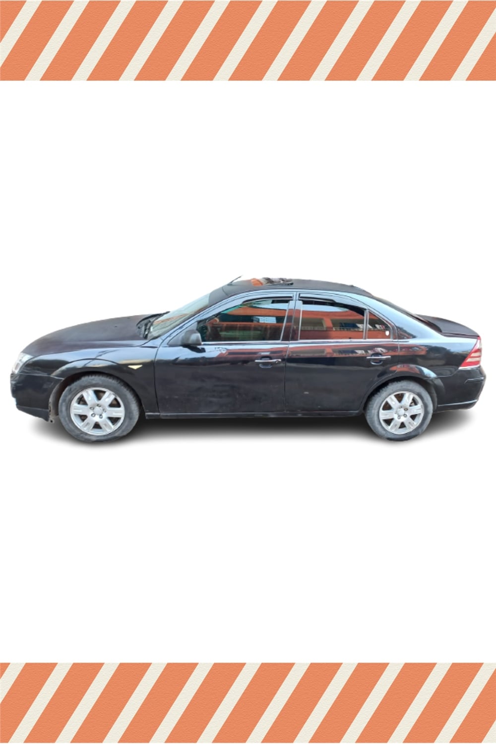 Ford Mondeo  (Mk3) 2001-2007 Modellerine Özel 4Lü Mügen Tip Cam Rüzgarlığı