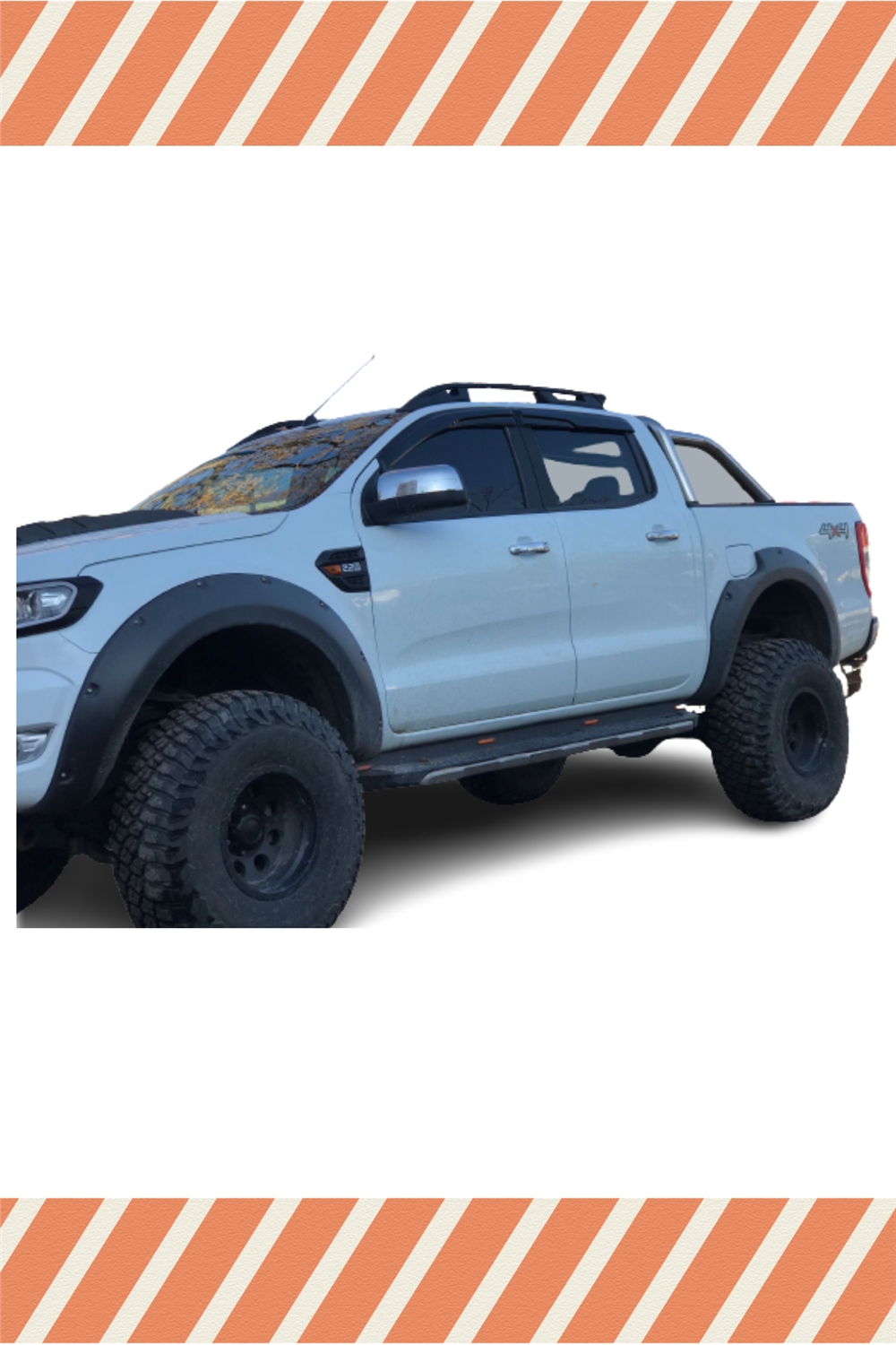 Ford Ranger 2013-2020
 Modellerine Özel 4’Lü Mügen Tip Cam Rüzgarlığı