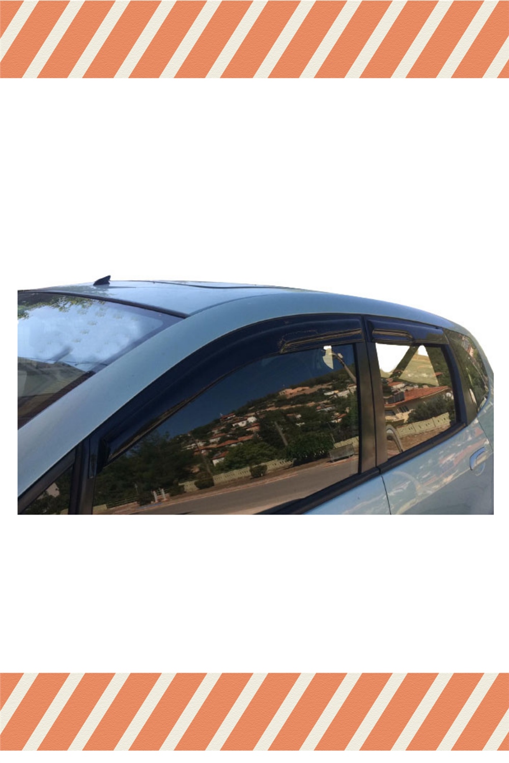Honda Jazz 2002-2008 Modellerine Özel 4Lü Mügen Tip Cam Rüzgarlığı