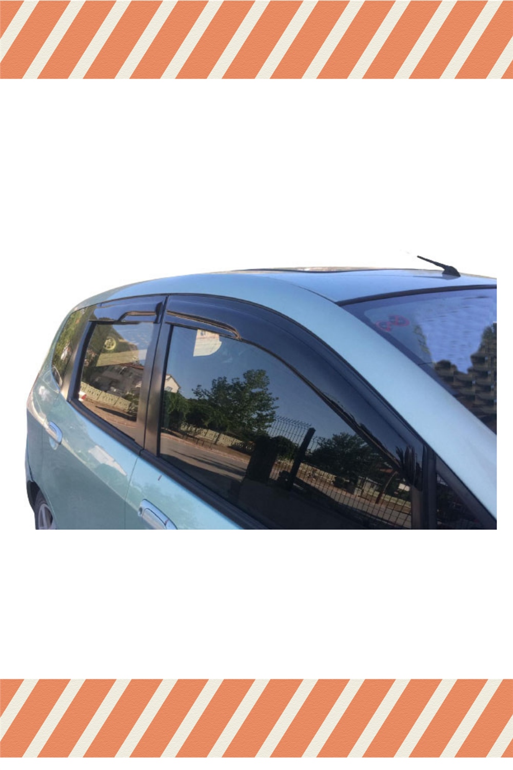 Honda Jazz 2002-2008 Modellerine Özel 4Lü Mügen Tip Cam Rüzgarlığı