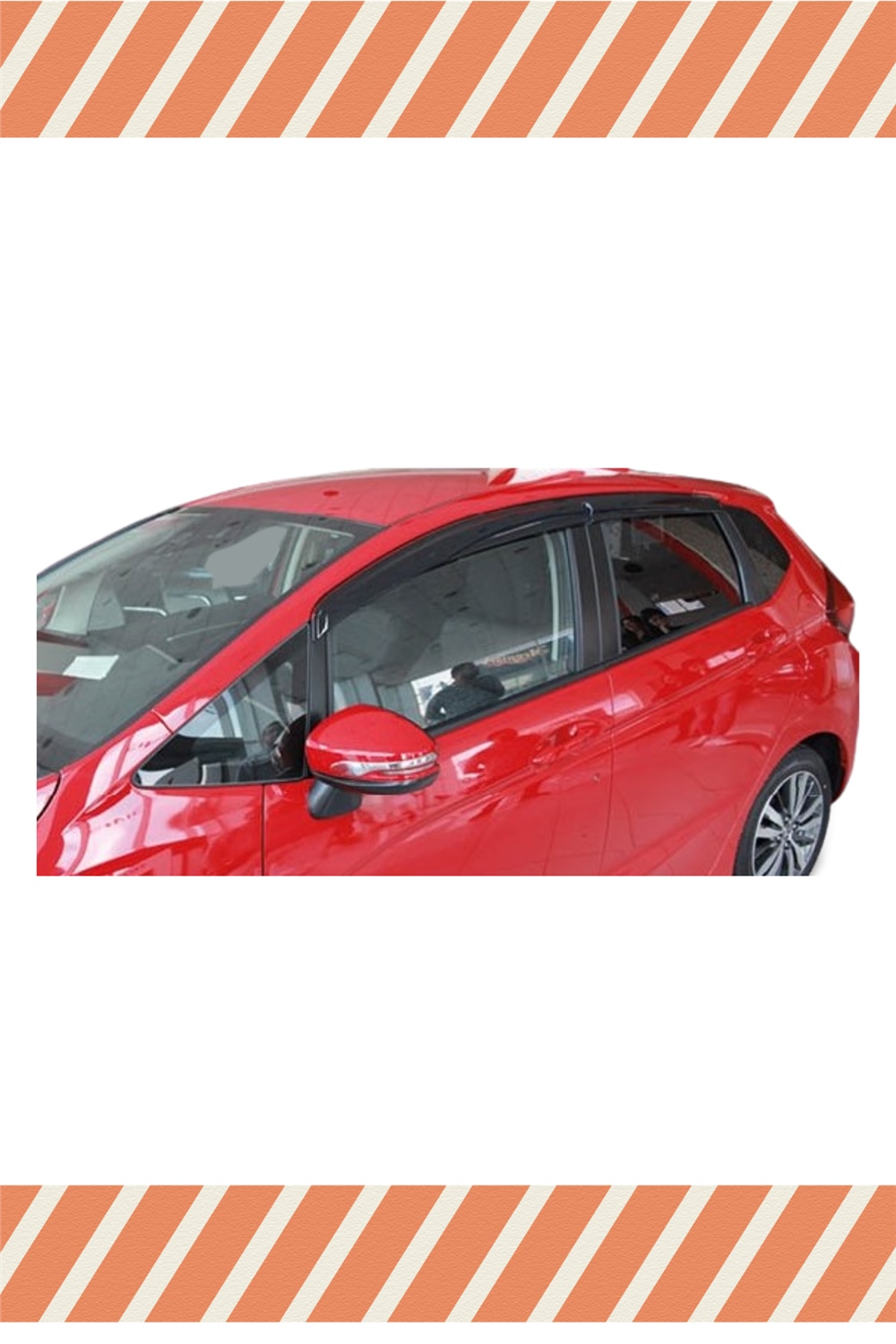 Honda Jazz 2002-2008 Modellerine Özel 4Lü Mügen Tip Cam Rüzgarlığı