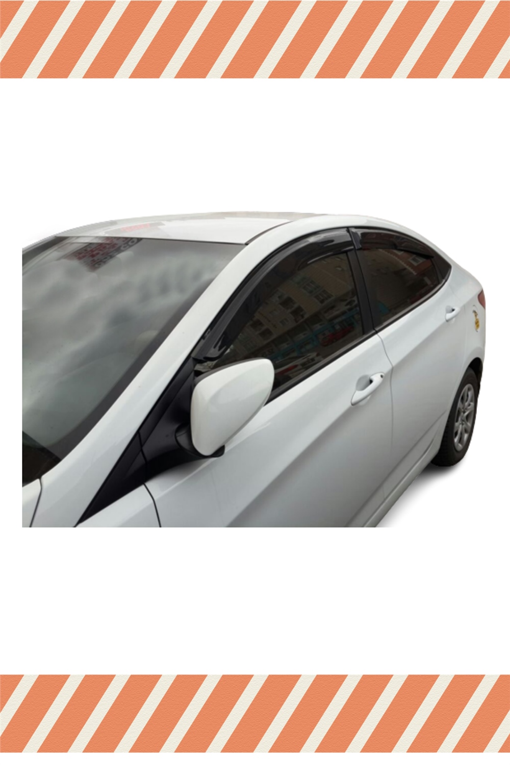 Hyundai Accent Blue 2011 Ve Sonrası Modellerine Özel 4Lü Mügen Tip Cam Rüzgarlığı