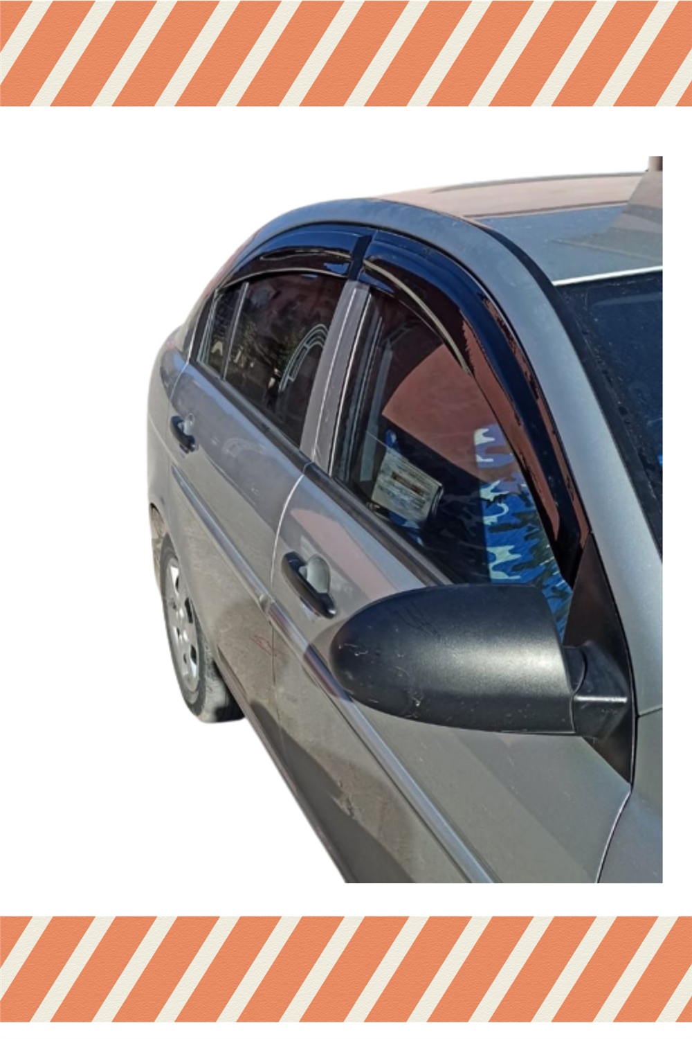 Hyundai Accent Era  2005-2011 Modellerine Özel 4Lü Mügen Tip Cam Rüzgarlığı