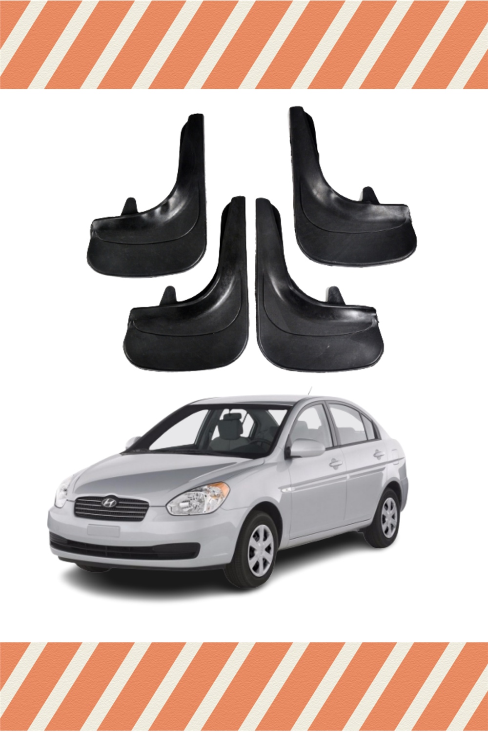 Hyundai Accent Era 4Lü Tozluk Çamurluk Paçalık